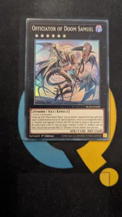 BLZD-EN089 Officiator of Doom Samuel Super Rare 1st Ed YuGiOh - Image 1