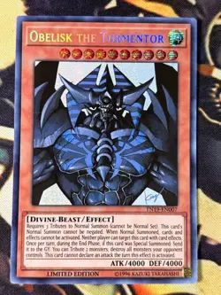 Yugioh: Obelisk The Tormentor - TN19-EN007 - Secret Rare - Limited Edition - NM - Image 1