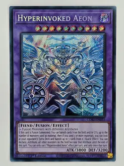 YuGiOh CORI-EN033 Hyperinvoked Aeon Secret Rare - Image 1