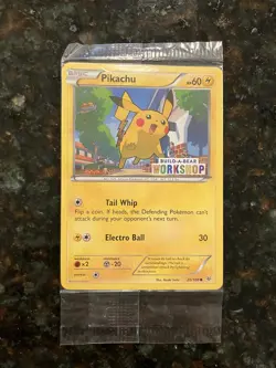 🔥Pokemon Build A Bear Pikachu Workshop Stamped Promo Card Sealed🔥 - Image 1