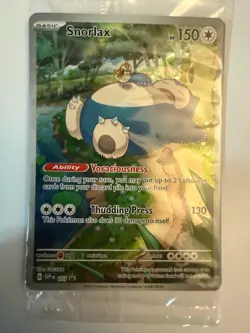 Snorlax SVP EN 051 Black Star Promo Scarlet & Violet Pokemon 151 Card - SEALED - Image 1