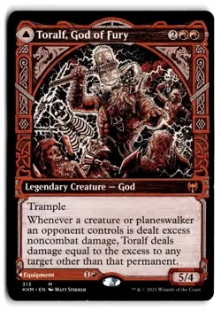 Toralf, God of Fury (Showcase) - LP Lightly Played - KHM Kaldheim #313 MTG Magic - Image 1