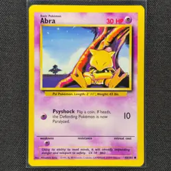 Abra - 43/102 - Common - Base Set - Pokemon Card - NM/M - Image 1