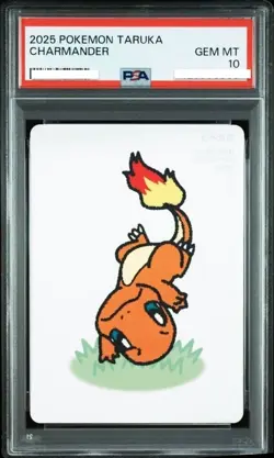 PSA 10 SEQ Pikachu Bulbasaur Charmander Squirtle Pokemon Taruka Card Set Japan - Image 3
