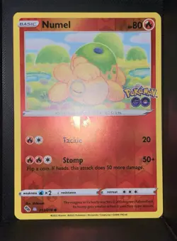 Pokemon GO Numel Ditto Reverse Holo 013/078 EN English NM Rare Peelable Card - Image 1
