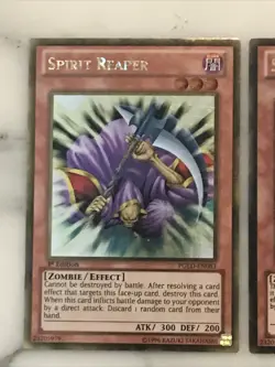 Yu-Gi-Oh! 3x SPIRIT REAPER” 1x GLD4-EN011 LE + 2x PGLD-EN083 1st Editions - Image 2