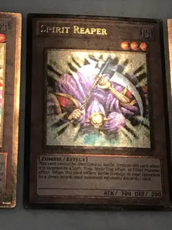 Yu-Gi-Oh! 3x SPIRIT REAPER” 1x GLD4-EN011 LE + 2x PGLD-EN083 1st Editions - Image 5