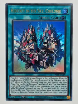 YuGiOh CORI-EN050 Hideout in the Sky, Coulomb Ultra Rare - Image 1