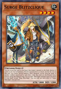 Yugioh CORI-EN011 - Surge Blitzclique - Secret Rare - Image 1