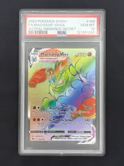 Machamp VMAX 194/189 - Astral Radiance - Graded PSA 10 GEM MT Pokemon Card - Image 1
