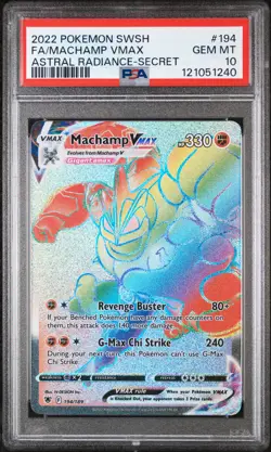 Machamp VMAX 194/189 - Astral Radiance - Graded PSA 10 GEM MT Pokemon Card - Image 3