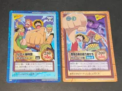 Promo S-T1 C-T1 Nami Luffy TCG One Piece Carddass Hyper battle 1999 Bandai eb253 - Image 1