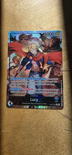 OP15-002 Lucy (Alt Art Leader) ONE PIECE Card TCG NM English - Image 1