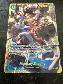 Monkey D. Luffy OP11-118 SEC A Fist of Divine Speed ONE PIECE Card Game English - Image 1