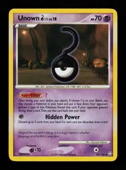 Unown [U] 82/146 Uncommon Legends Awakened Pokemon Cards - Image 1