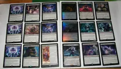 32x Magic the Gathering Black Rare card lot - Image 1