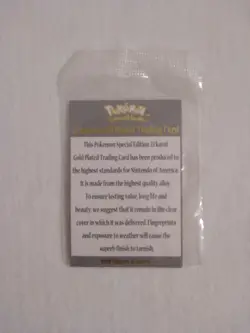 POKEMON LIMITED EDITION 23K GOLD PLATED TRADING CARD - JIGGLYPUFF - Image 5