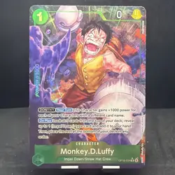 Monkey D Luffy OP16-034 Alternate Art The Time of Battle One PIece English Card - Image 1