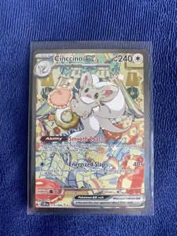 Cinccino ex 119/086 Chaos Rising Ultra Rare Full Art Holo Pokemon TCG EN - Image 1