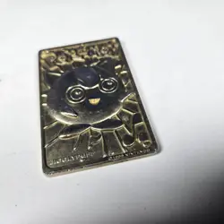 Pokemon 23k Gold Plated Jiggly Puff Trading Card Burger King 1999 Limited Ed - Image 3
