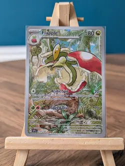 Pokemon TCG Flapple 210/191 SV08 Surging Sparks Illustration Rare Holo NM - Image 1