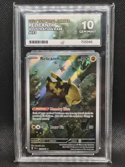 Pokemon TCG Relicanth 173/162 Temporal Forces ACE 10 Gem mint - Image 1