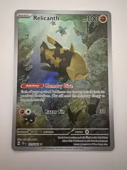 Pokemon TCG Temporal Forces - Relicanth 173/162 Illustration Rare NM/M - Image 1