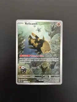 Pokemon TCG Relicanth Illustration Rare Card 173/162 Temporal Forces - Image 1