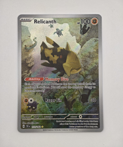 Relicanth 173/162 Temporal Forces Illustration Rare Full Art Holo Pokemon NM - Image 1