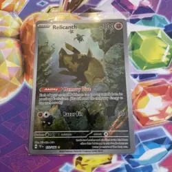 Pokemon TCG Relicanth Temporal Forces Holo Card Illustration Rare 173/162 - Image 1