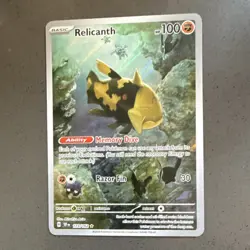 Pokemon TCG Relicanth 173/162 Illus Rare Full Art Holo SV05 Temporal Forces EN - Image 1
