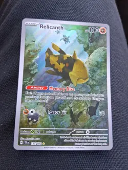 Pokemon TCG Relicanth Temporal Forces Holo Illustration Rare Card 173/162 NM - Image 1