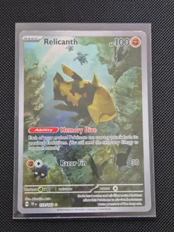 Pokemon TCG Relicanth Temporal Forces Holo Illustration Rare Card 173/162 NM - Image 1