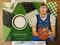2025-26 Topps Holiday - Holiday Relics Cooper Flagg #HR-1 (MEM, RC) - Image 1
