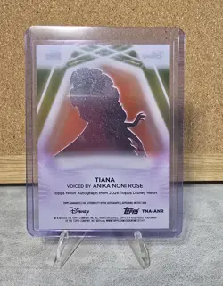 2026 Topps Disney Neon Etch Auto Anika Noni Rose (Princess Tiana) 1/5 TNA-ANR - Image 3