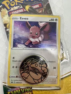 Pokemon Sword & Shield Evolving Skies Checklane Blister Pack Eevee Sealed - Image 2