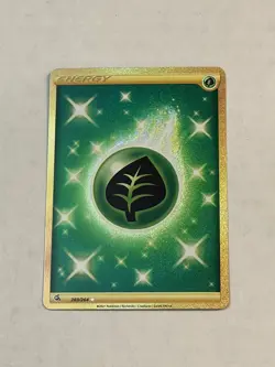 Pokemon TCG Grass Energy 283/264 Fusion Strike Secret Rare GOLD 2021 NM - Image 3