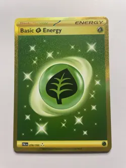 Basic Grass Energy 278/193SV02: Paldea Evolved Holo Pokemon TCG Card - Image 1