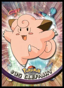 Topps Pokemon Clefairy #35 1999 TV Animation Edition Non Holo Blue Logo NM - Image 1
