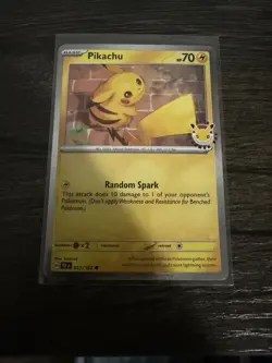 Pikachu 51/162 Stamped 2026 Pokemon Day 30th Anniversary Promo NM - Image 1