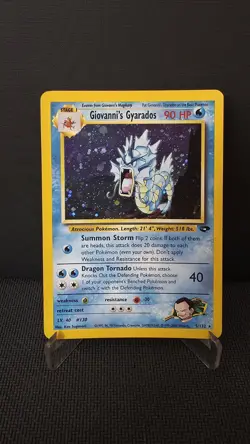 Pokemon Gym Challenge Giovanni's Gyarados 5/132 Holo LP/MP - Image 1