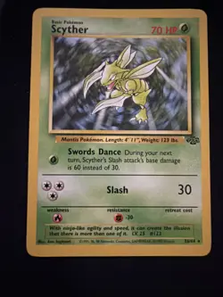 Vintage Pokemon TCG Scyther Jungle 26/64 Regular Unlimited - Image 1