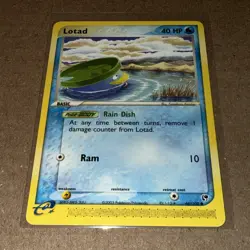 Pokemon EX Sandstorm Lotad Non Holo Card #66/100 LP - Image 1