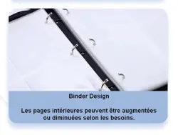 Classeur Binder Noir Fermeture Eclair 400 Emplacements Carte Pokemon - Image 2
