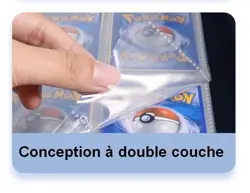 Classeur Binder Noir Fermeture Eclair 400 Emplacements Carte Pokemon - Image 3
