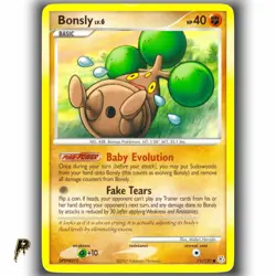Pokemon Diamond & Pearl Bonsly 71/130 Non Holo Common Card LP - Image 1