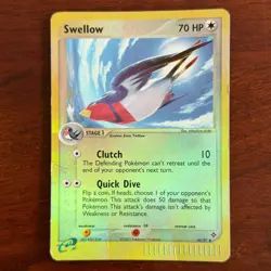 Swellow 45/97 Reverse Holo Uncommon EX Dragon Pokemon Card DMG - Image 1
