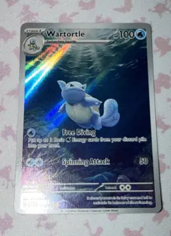 Pokemon TCG Wartortle 171/165 Scarlet & Violet 151 Illustration Rar,NM Condition - Image 1