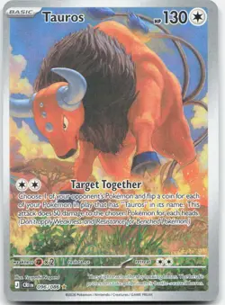Tauros 096/086 Holo Illustration Rare Chaos Rising Pokemon Holo Near Mint - Image 1