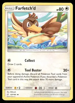 POKEMON FARFETCH'D TEAM UP 127/181 UC NM/M - Image 1